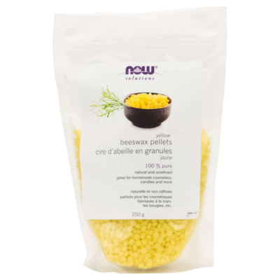 Now Beeswax Pellets Natural 250g