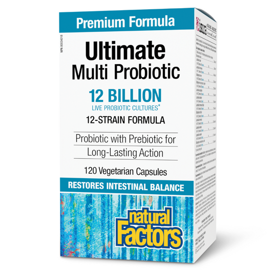 Natural Factors Ultimate Multi Probiotic 12 Billion Active Cells 120 VCapsules