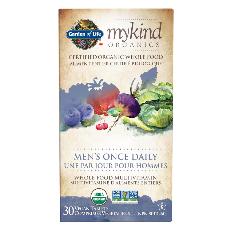 Garden of Life MyKind Organics Multivitamin Men's Once Daily 30 Vegan Tablets