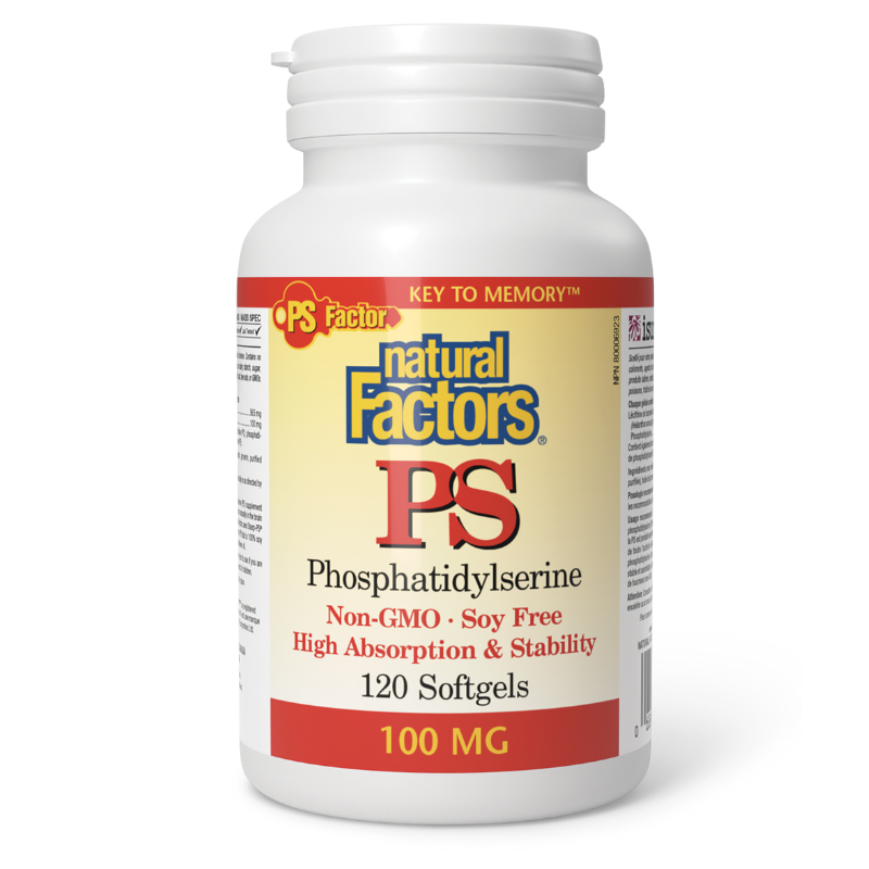 Natural Factors PS Phosphatidylserine 100mg 120 Capsules