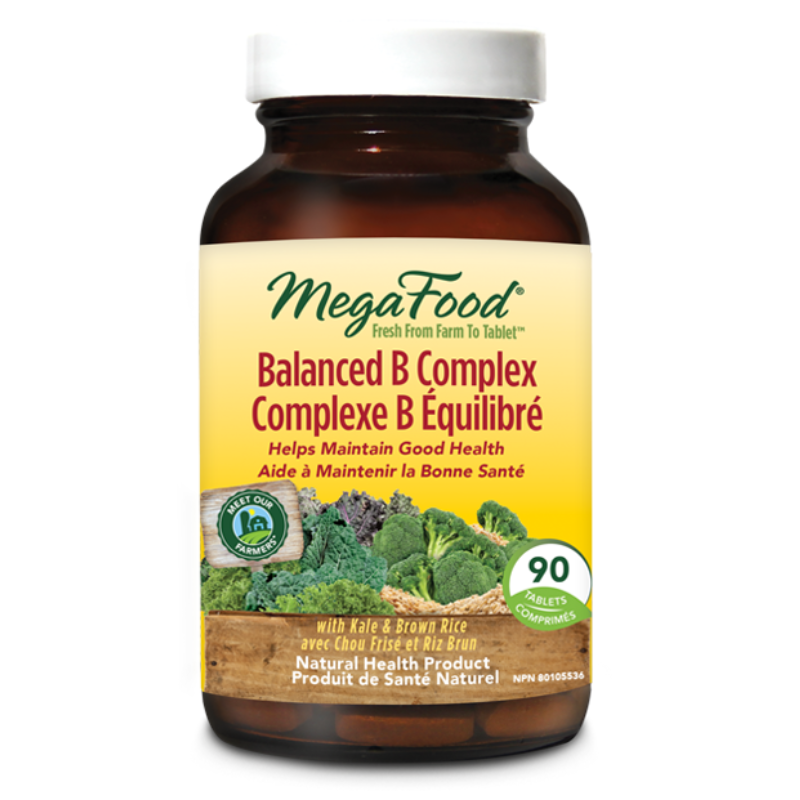 MegaFood Balanced B Complex 90 Tablets – 12 Baskets Nutrition & Health Co.