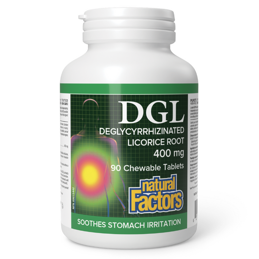 Natural Factors DGL Licorice Root Extract 90 Tablets