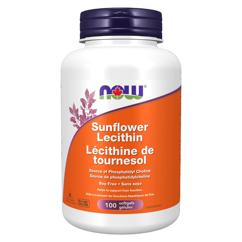 Now Sunflower Lecithin 1200mg 100 Softgels