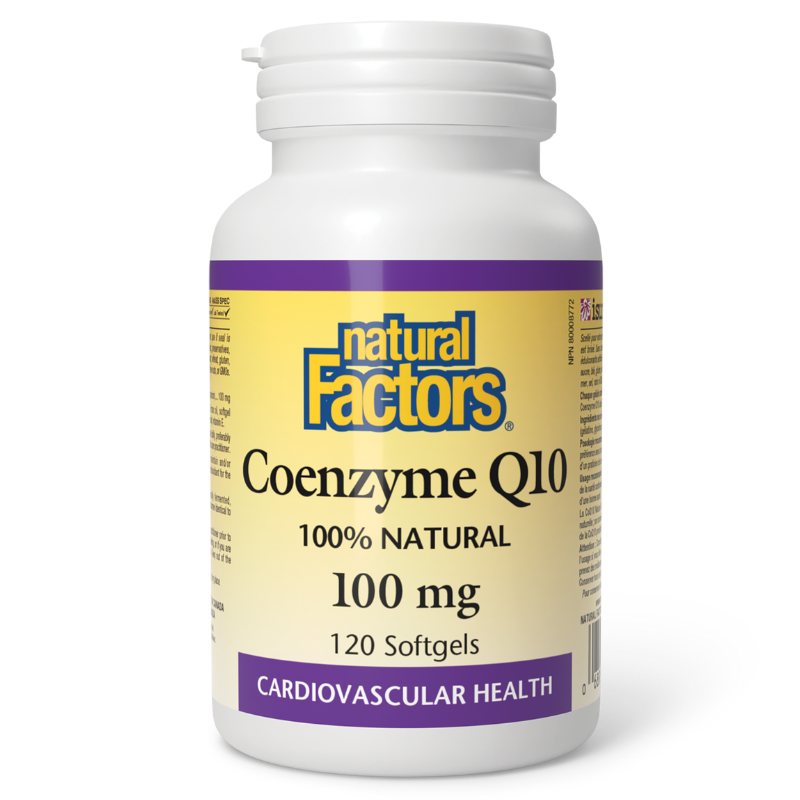 Natural Factors Coenzyme Q10 100mg 120 Softgels