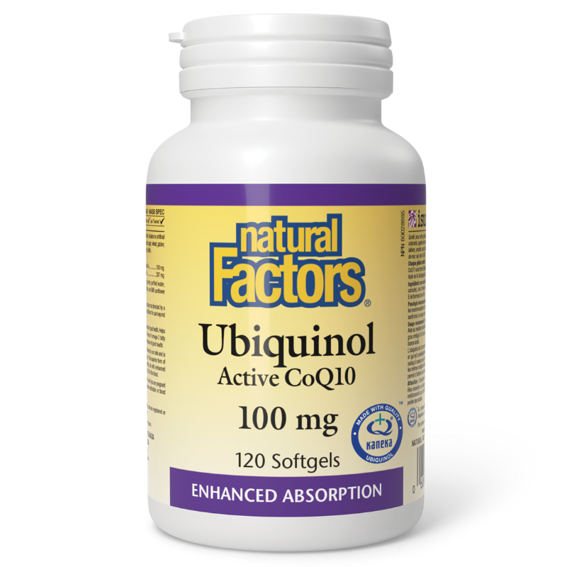 [13% OFF] Natural Factors Ubiquinol Active CoQ10 100mg 120 Softgels