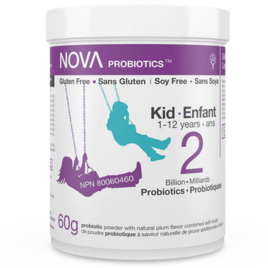 Nova Probiotics Kid-Enfant 1-12yrs 2 Billion 60g