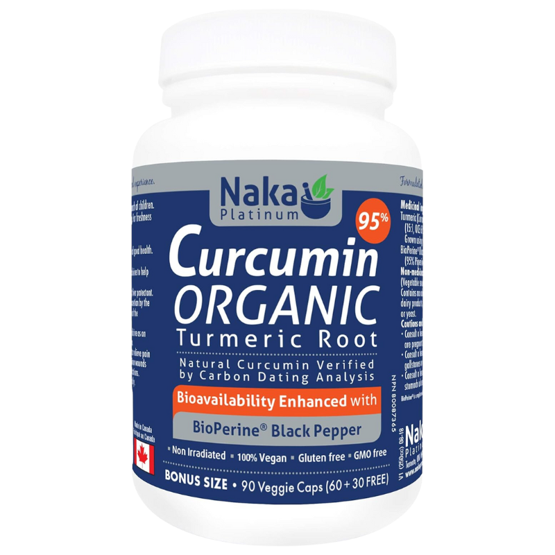 Naka Curcumin 95% + BioPerine 90 VCaps
