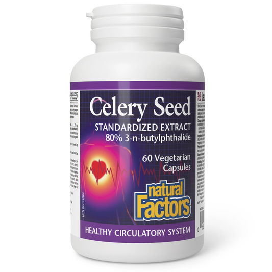 Natural Factors Celery Seed Standardized Extract 60 Capsules