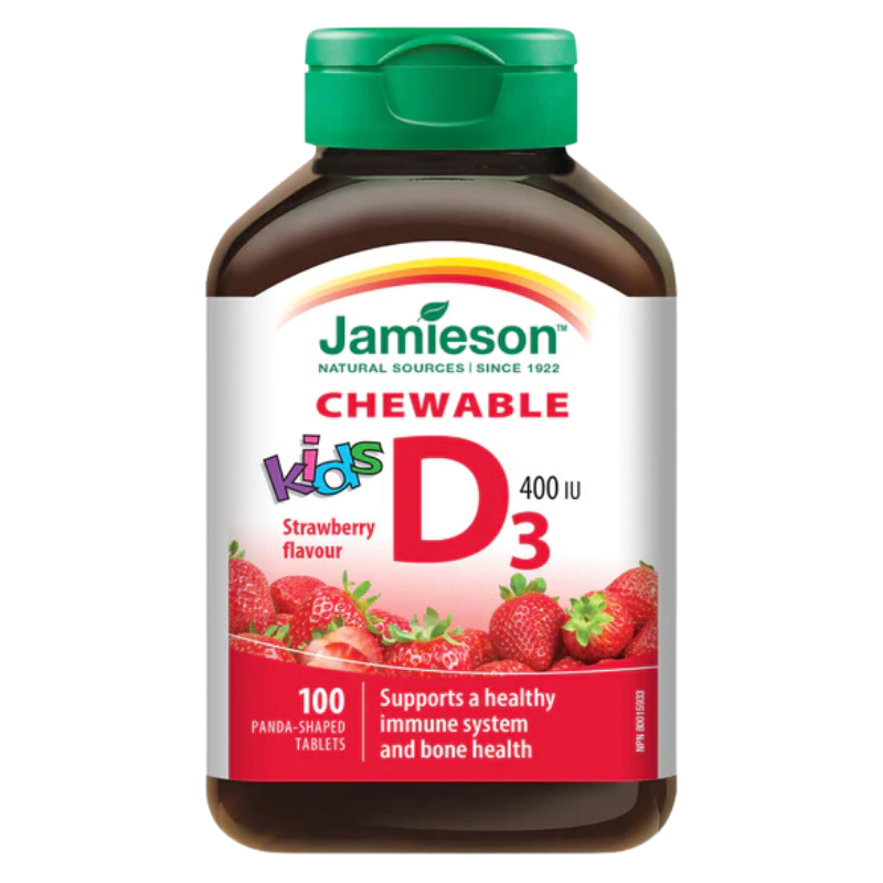 Jamieson 兒童維生素 D 草莓咀嚼片 100 片