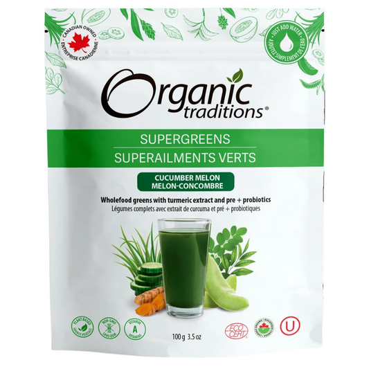 Organic Traditions 有機營養蔬菜粉 黃瓜蜜瓜味 100克