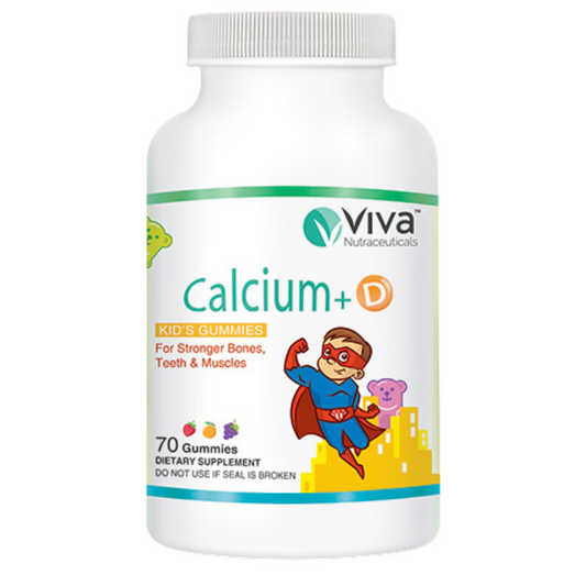 Viva Kids Calcium + D Gummies 70 Counts
