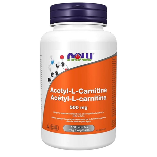 NOW Acetyl-L-Carnitine 500mg 100 VCapsules