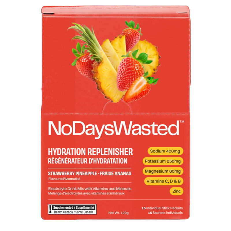 NoDaysWasted Labs 草莓鳳梨電解質粉末飲料 15 包