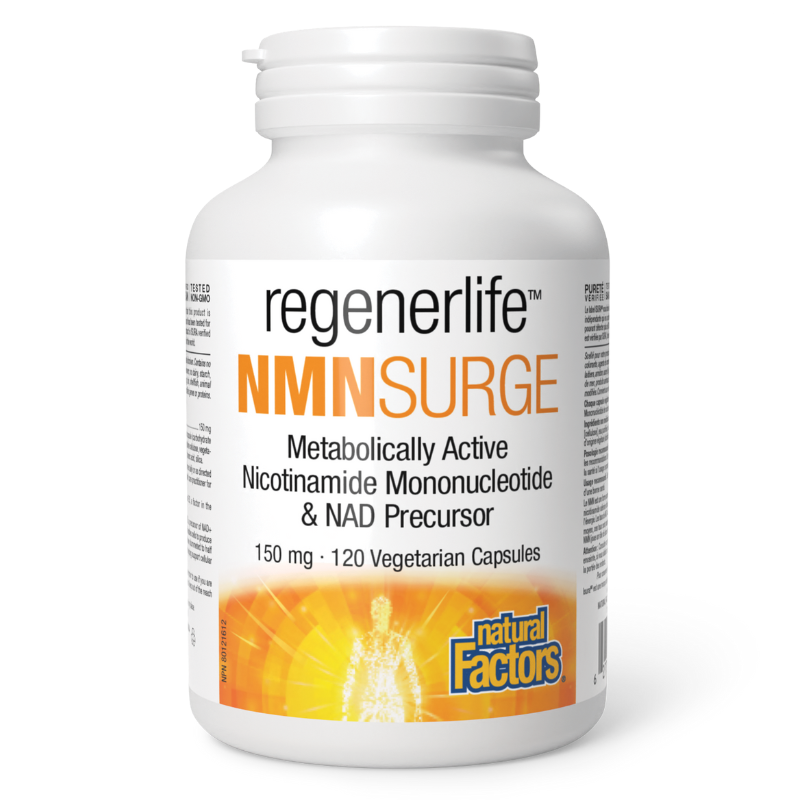 Natural Factors RegenerLife NMN Surge 150mg 120 Vegetarian Capsules