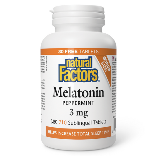 Natural Factors Melatonin 3mg Sublingual 210 Tablets