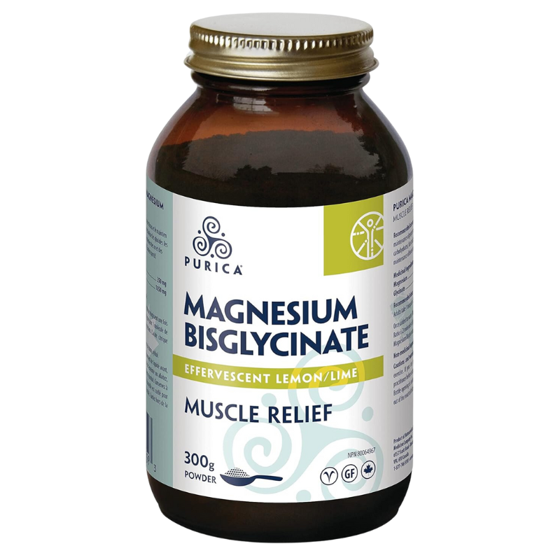 Purica Magnesium Bisglycinate Effervescent Lemon Lime 150g