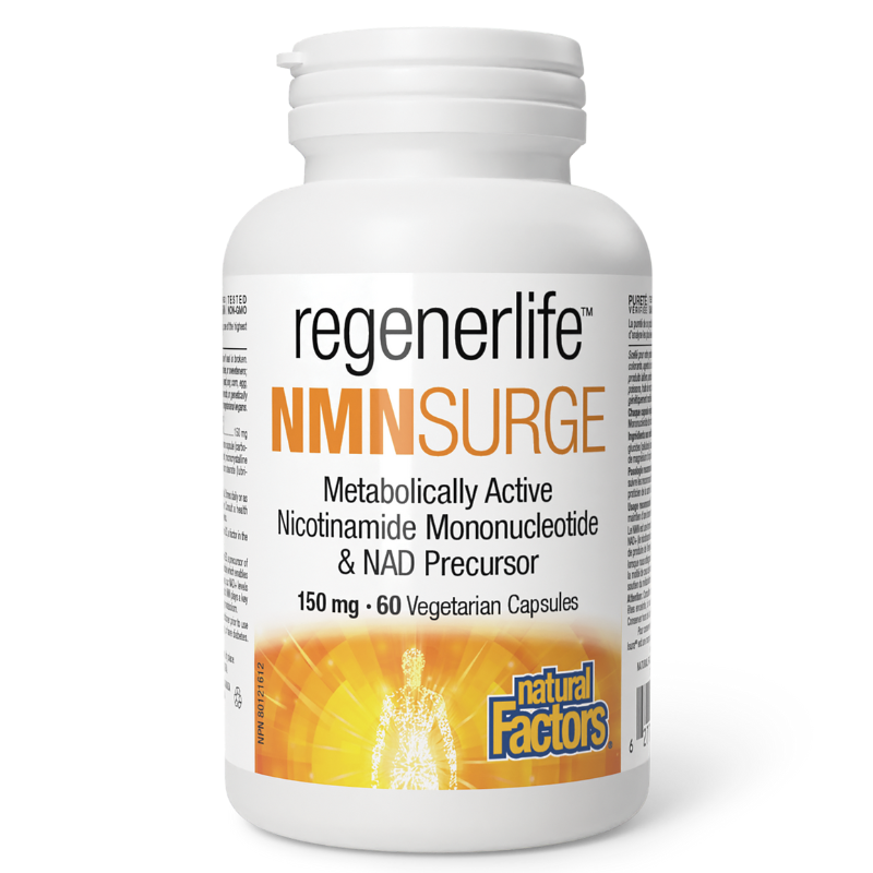 Natural Factors RegenerLife NMN Surge 150mg 60 Vegetarian Capsules