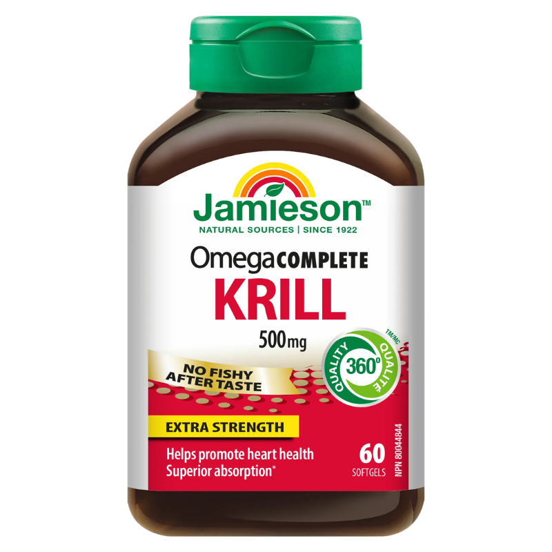 Jamieson Omega Complete Pure Krill Oil 500mg 60 Softgels