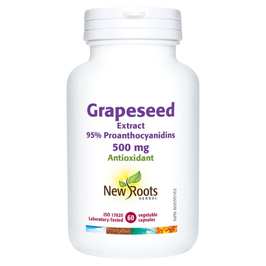 New Roots Grapeseed Extract 500mg 60 Capsules