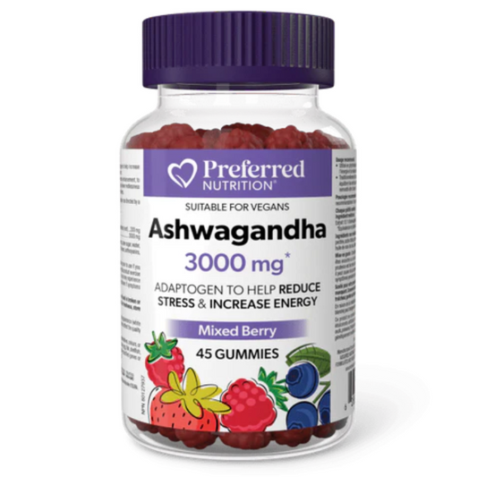 Preferred Nutrition Ashwagandha 3000mg 45 Gummies