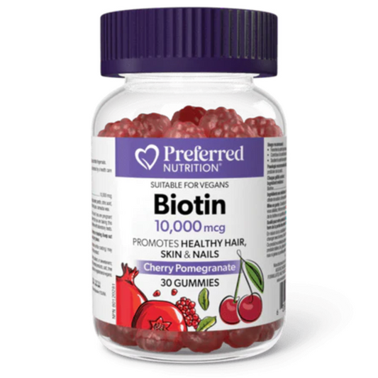 Preferred Nutrition 生物素軟糖 10,000 微克 30 粒