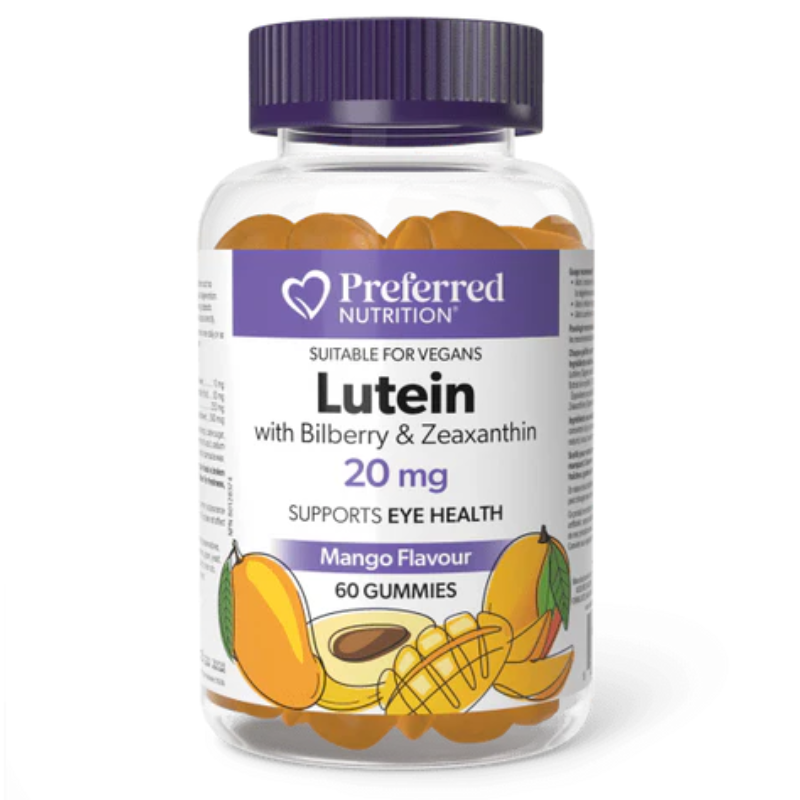 Preferred Nutrition Lutein with Bilberry & Zeaxanthin 60 Gummies