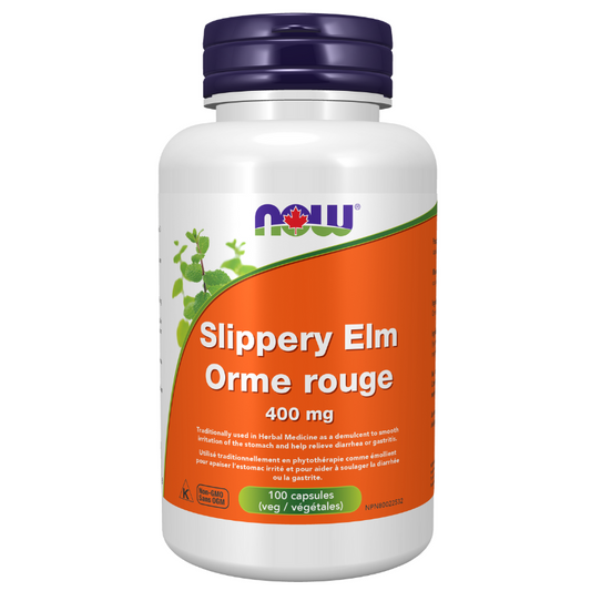 Now Slippery Elm 400mg 100 Vegetarian Capsules