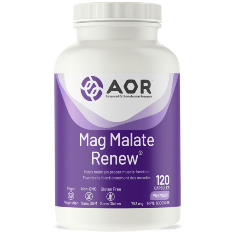 AOR Mag Malate Renew 120 Vegetarian Capsules