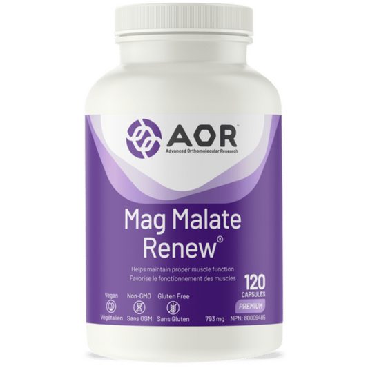 AOR Mag Malate Renew 120 Vegetarian Capsules