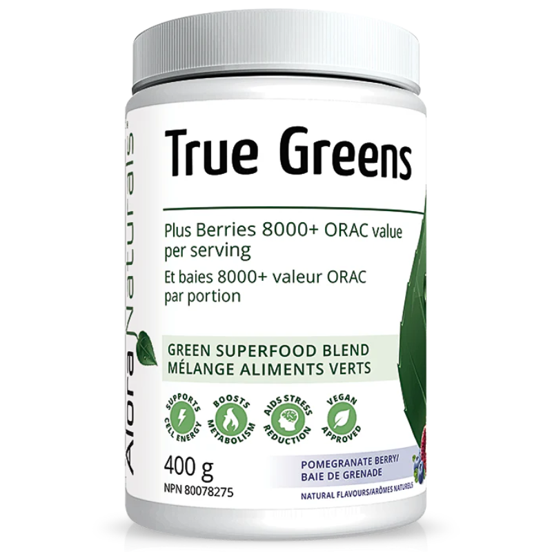 Alora Naturals True Greens Natural Pomegranate Berry 400g