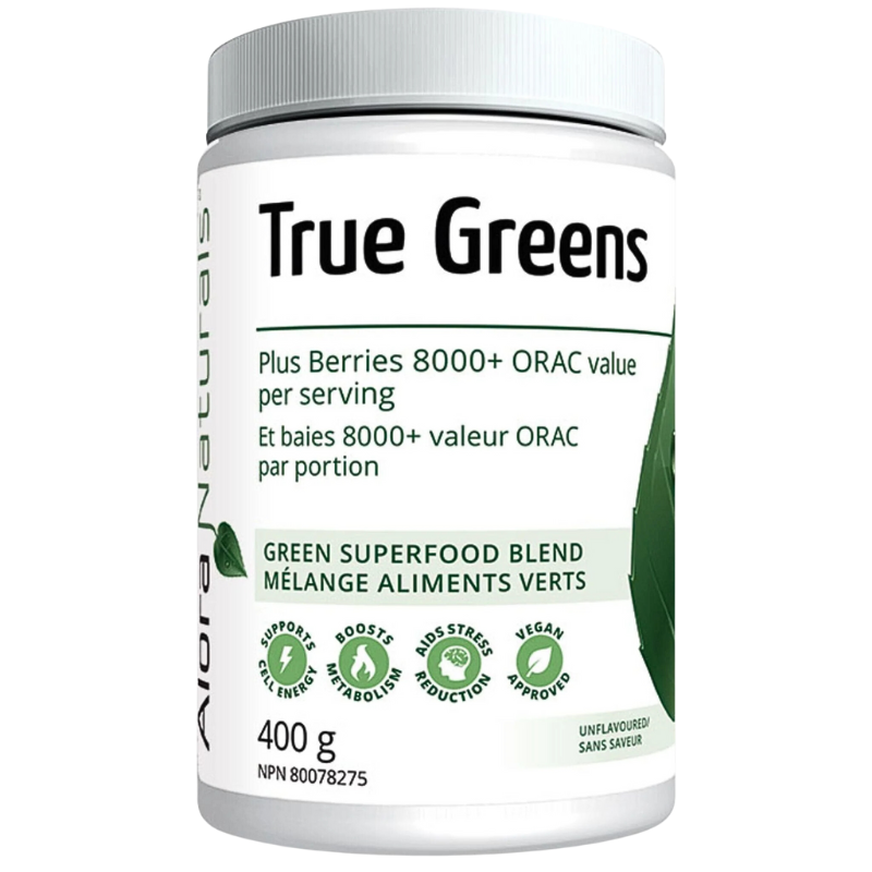 Alora Naturals True Greens Unflavoured 400g