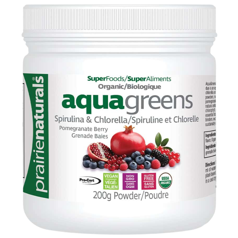 Prairie Naturals Aqua Greens Pomegranate Berry 200g