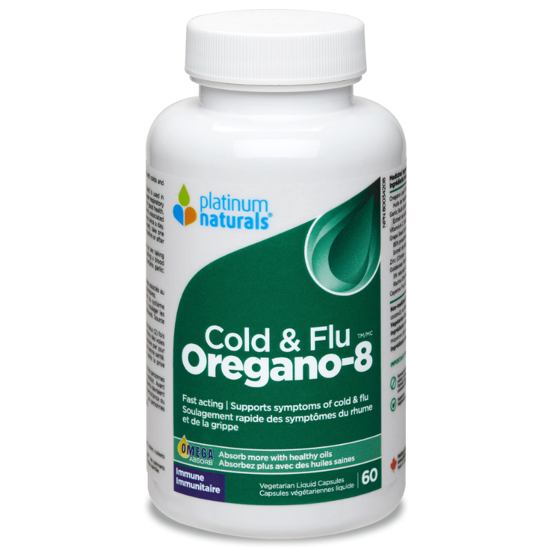 Platinum Cold & Flu Oregano-8 60 Capsules