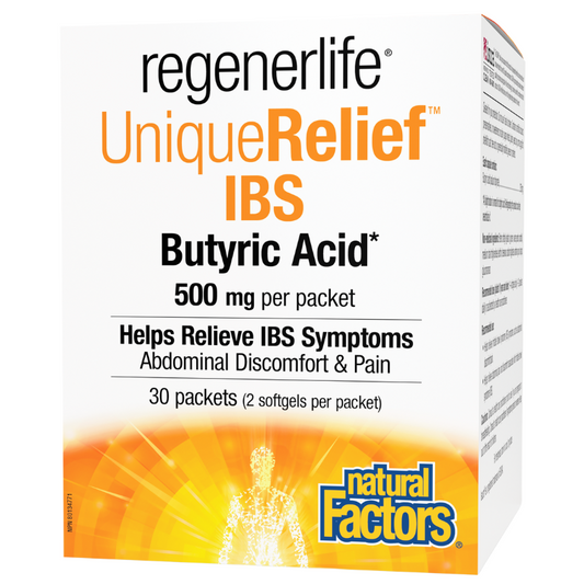 Natural Factors RegenerLife 腸躁症丁酸膠囊 500毫克 30包