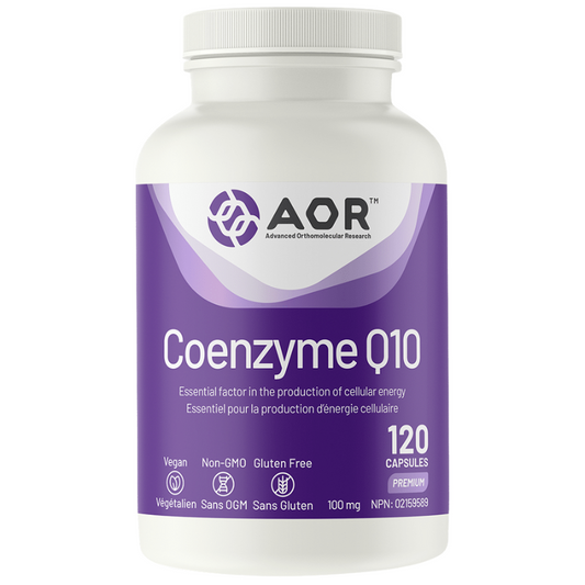 AOR Coenzyme Q10 Ubiquinone-10 100mg 120 Capsules