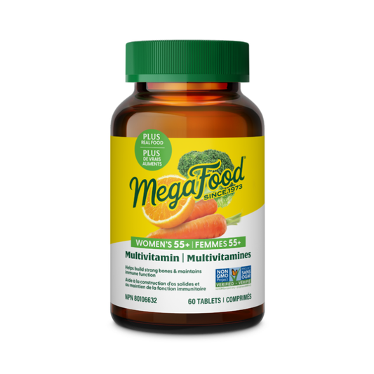 MegaFood Multivitamin for Women's 55+ Plus 60 Tablets