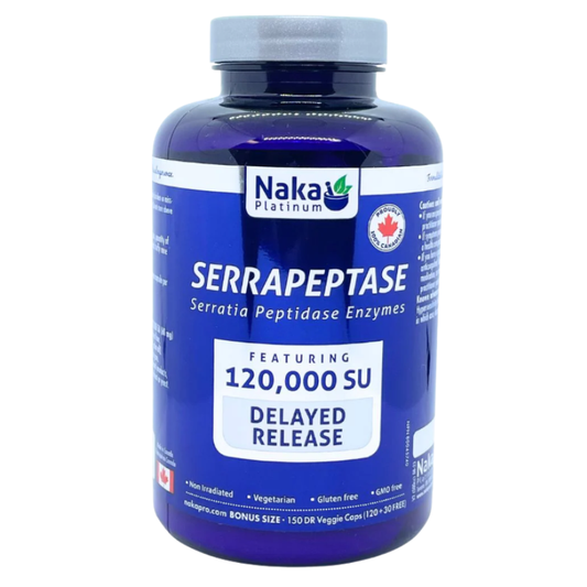 Naka Serrapeptase 止痛素食膠囊 120,000 SU 150 粒