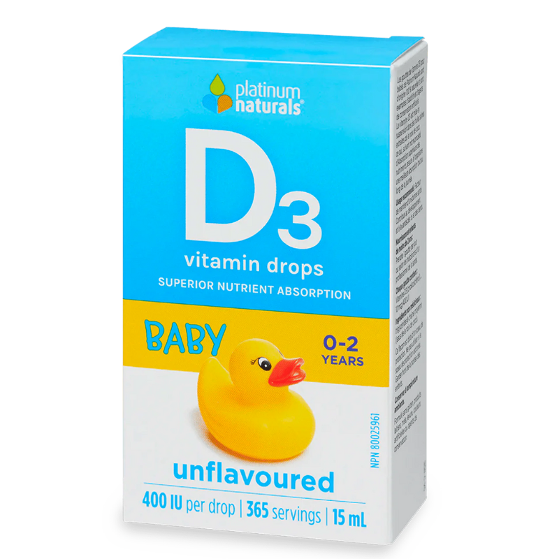 Platinum D3 Drops 400 IU for Babies 15ml