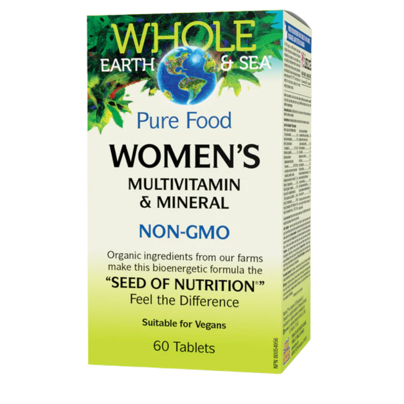 Natural Factors Women's Multivitamin & Mineral, Whole Earth & Sea™ 60 Tablets