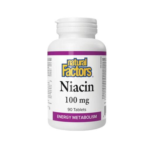 Natural Factors Niacin 100 mg 90 Tablets
