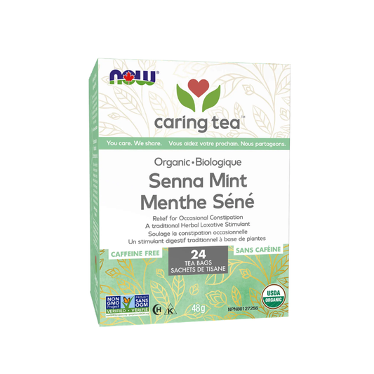 Now Organic Senna Mint Wellnesst Tea 24 bags