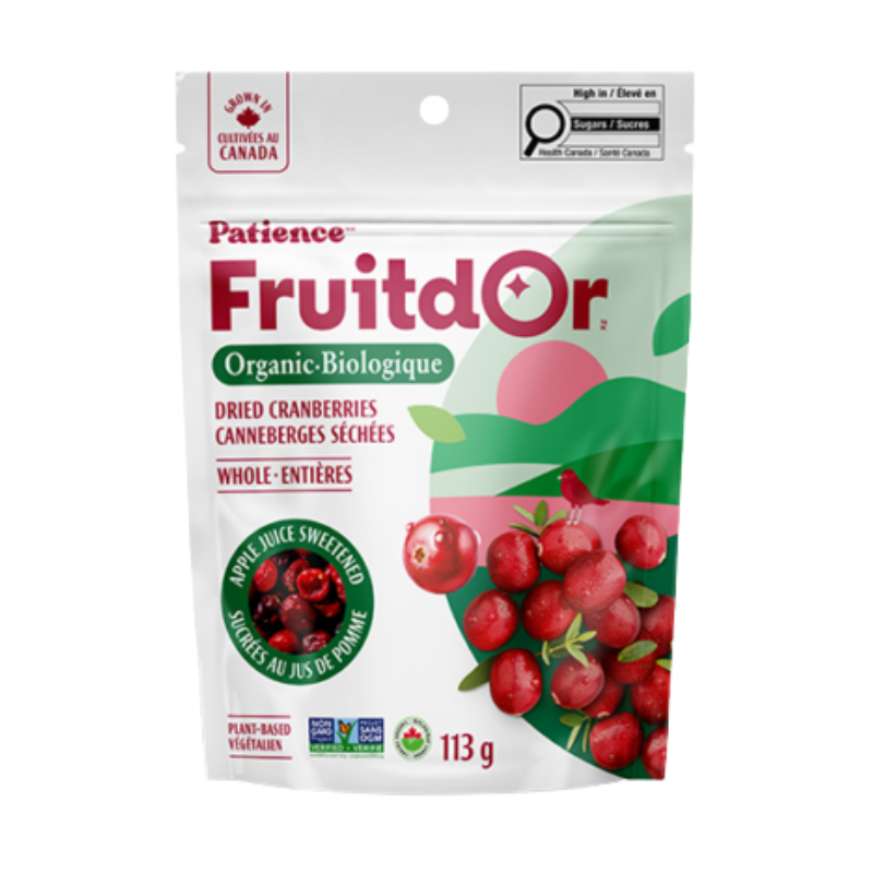Patience FruitdOr 有機整顆蔓越莓加糖 113g