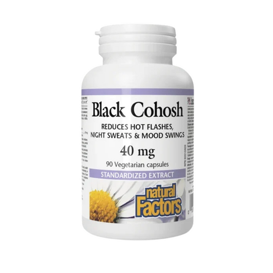 Natural Factors Black Cohosh Extract 40mg 90 Vegetarian Capsules