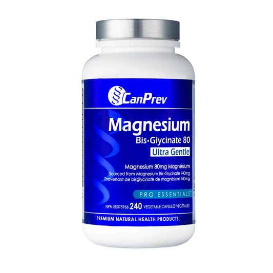 Canprev Magnesium Bis-GLycinate 80 Ultra Gentle 240 VCapsules