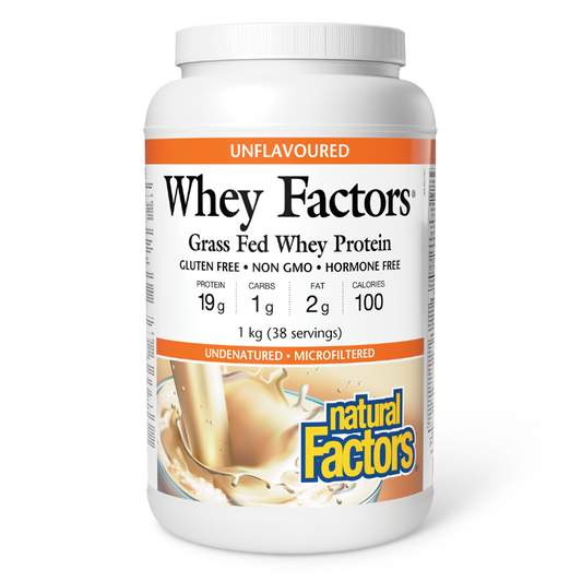 Natural Factors Whey Factors Unflavoured 1kg