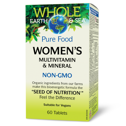Natural Factors Whole Earth & Sea Women's 50+ Multivitamin & Mineral 60 Tablets