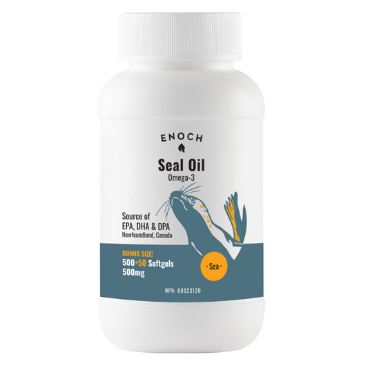 Enoch Pure Harp Seal Oil 500mg 500+50 Softgels