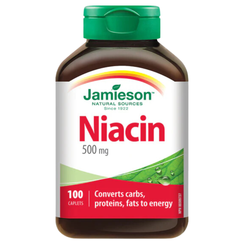 Jamieson Vitamin B3 (Niacin) 500 mg 100 Caplets