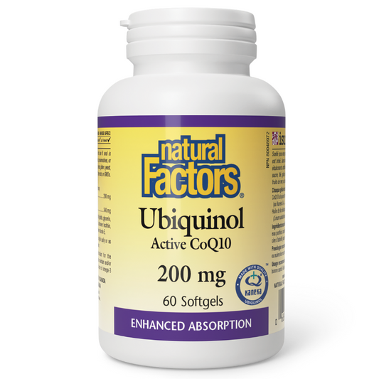 Natural Factors Ubiquinol Active CoQ10 200mg 60 Softgels