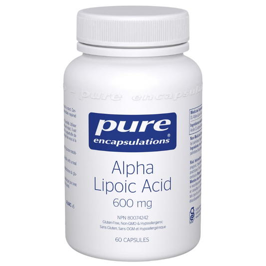 Pure Encapsulations Alpha Lipoic Acid 600mg 60 Capsules